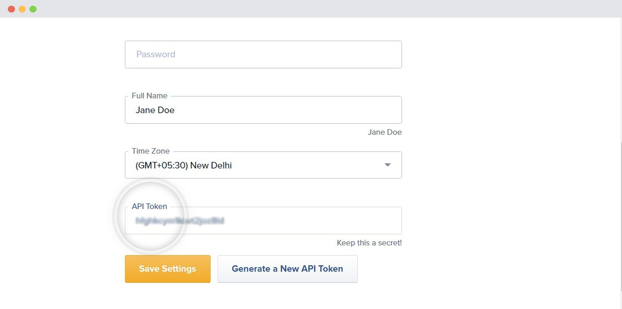 Drip API Token Drip API Token Key