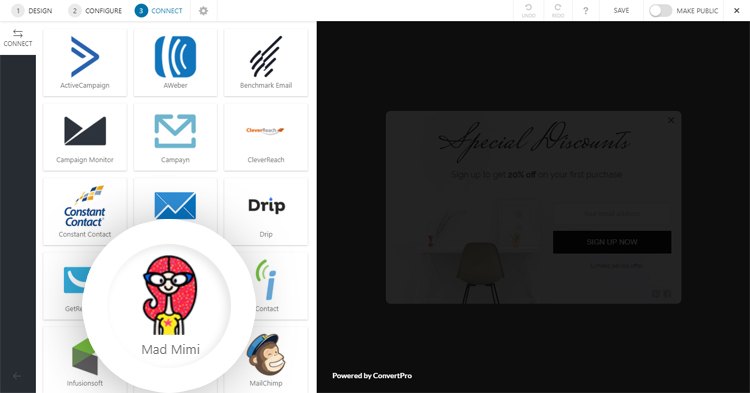 How to Integrate Convert Pro with Mad Mimi? Mad Mimi 4