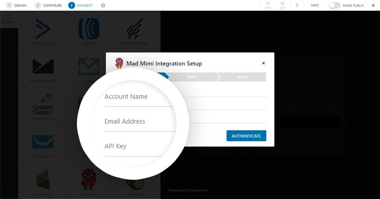 How to Integrate Convert Pro with Mad Mimi? Mad Mimi 5