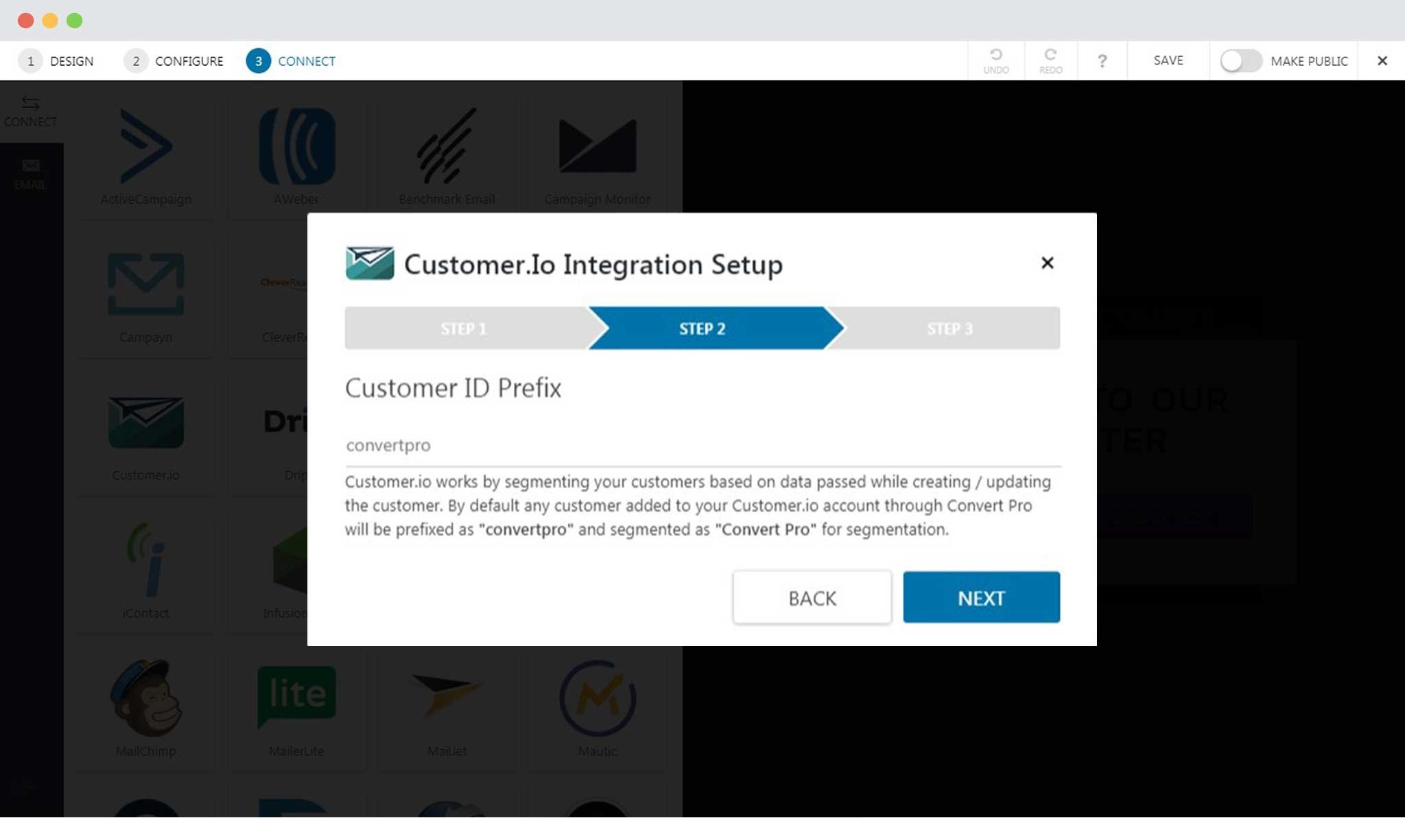 How to Integrate Convert Pro with Customer.io? Add Customer Id Prefix Through Convert Pro