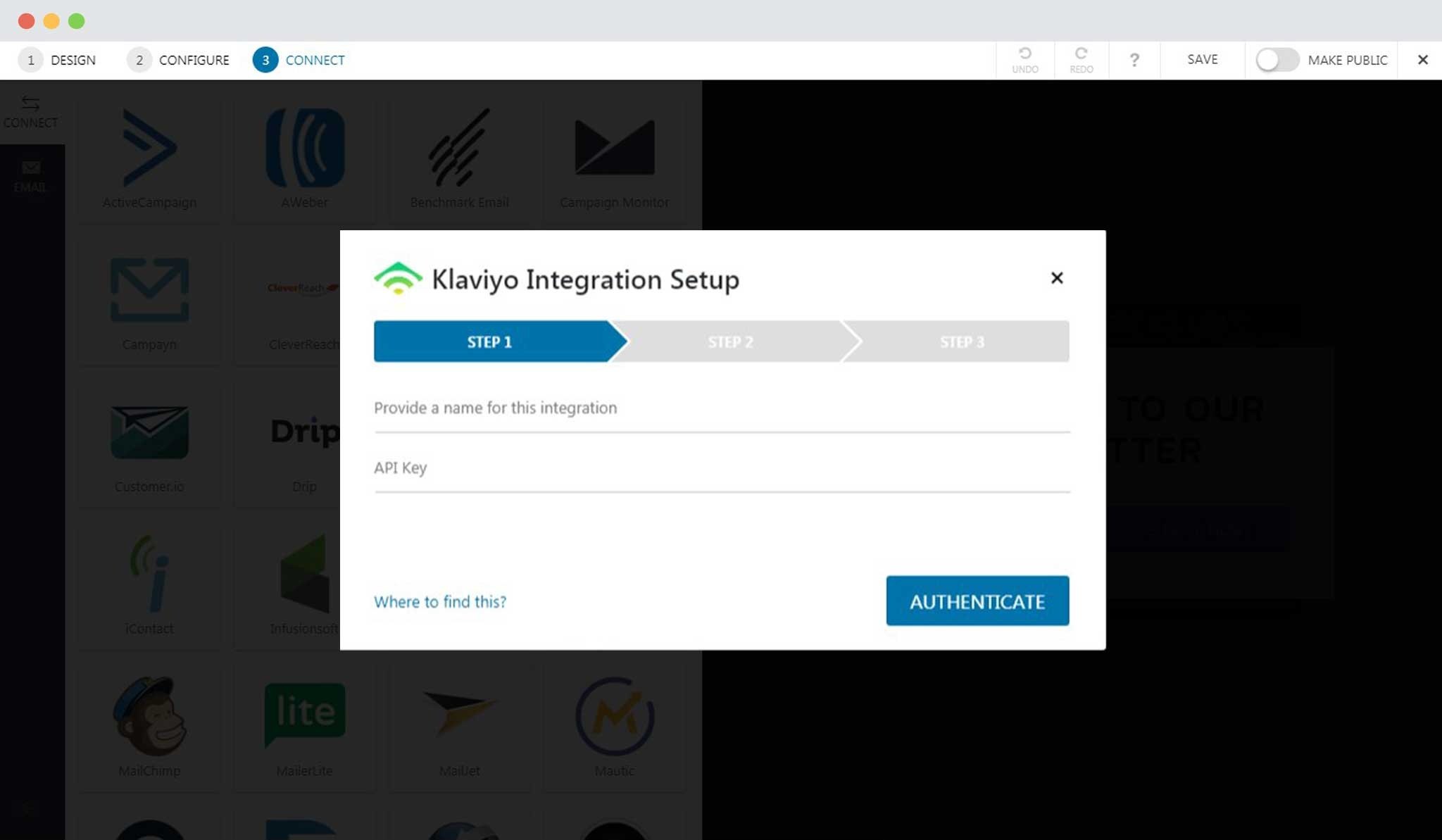 How to Integrate Convert Pro with Klaviyo? Authenticate Klaviyo Account In Convert Pro