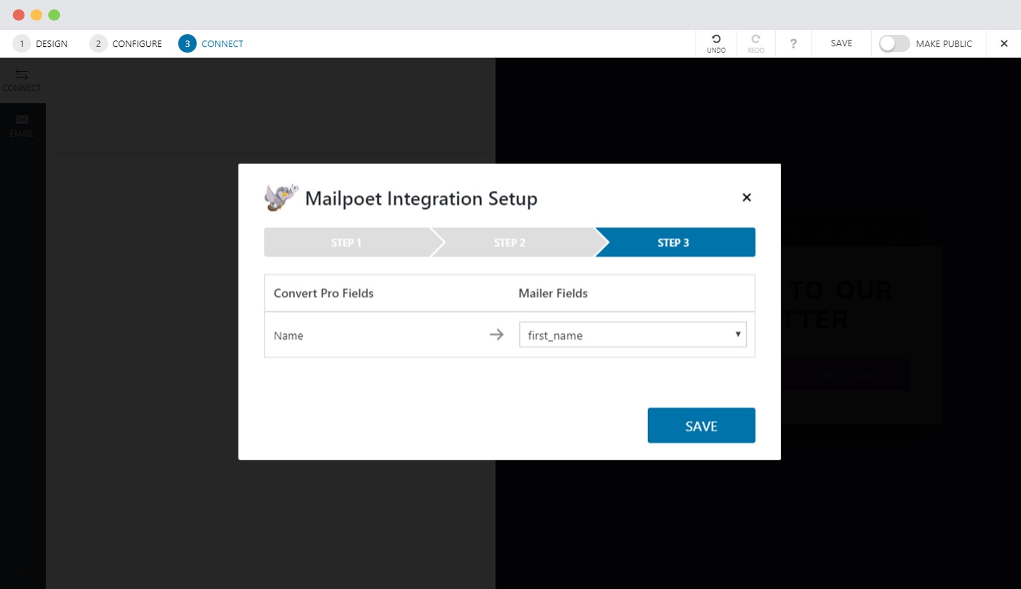 How to Integrate Convert Pro with MailPoet? Custom Field Mapping