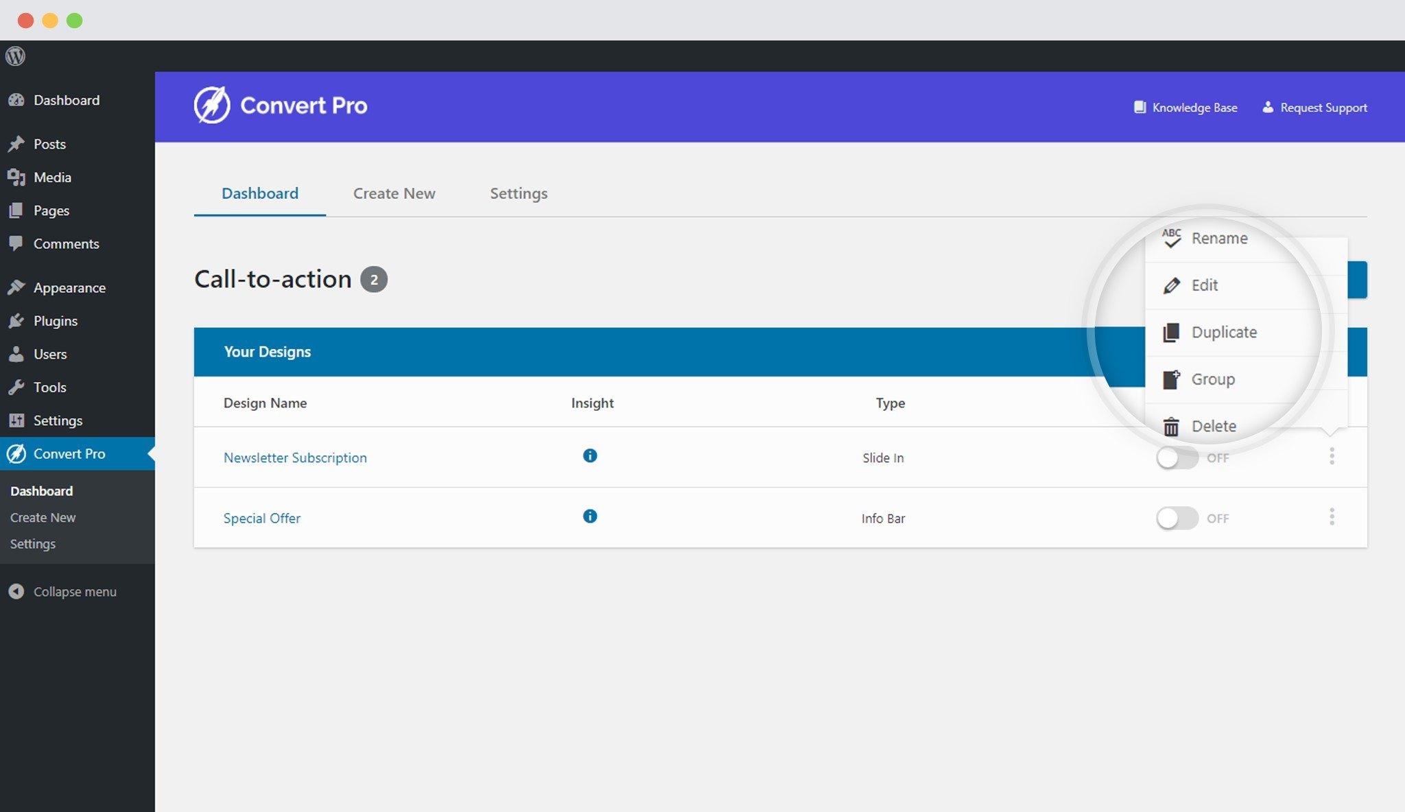 How to Create a Duplicate Call-to-action in Convert Pro? Duplicate A Call To Action In Convert Pro