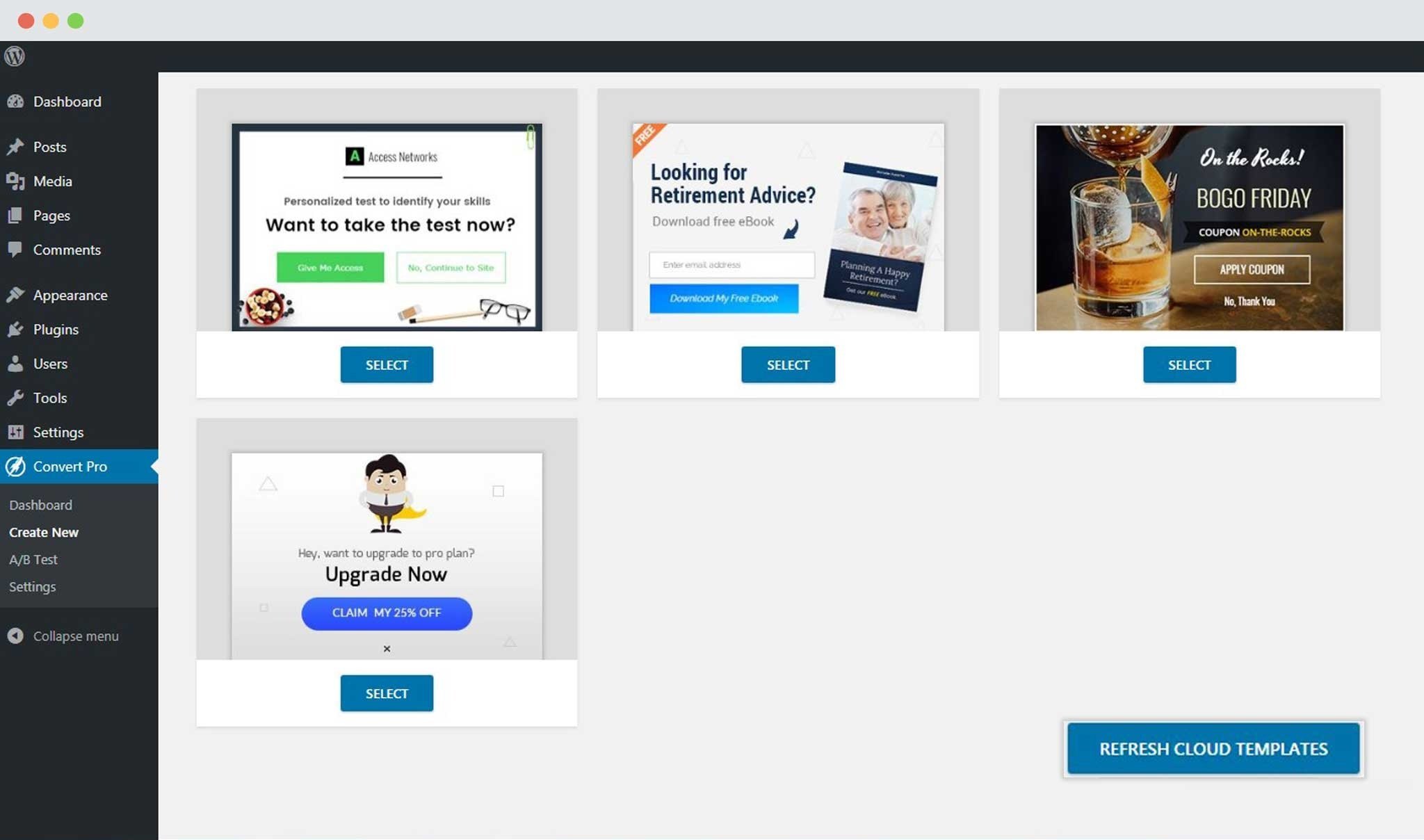 How to Fetch the Latest Templates on my Website? Refresh Cloud Templates In Convert Pro