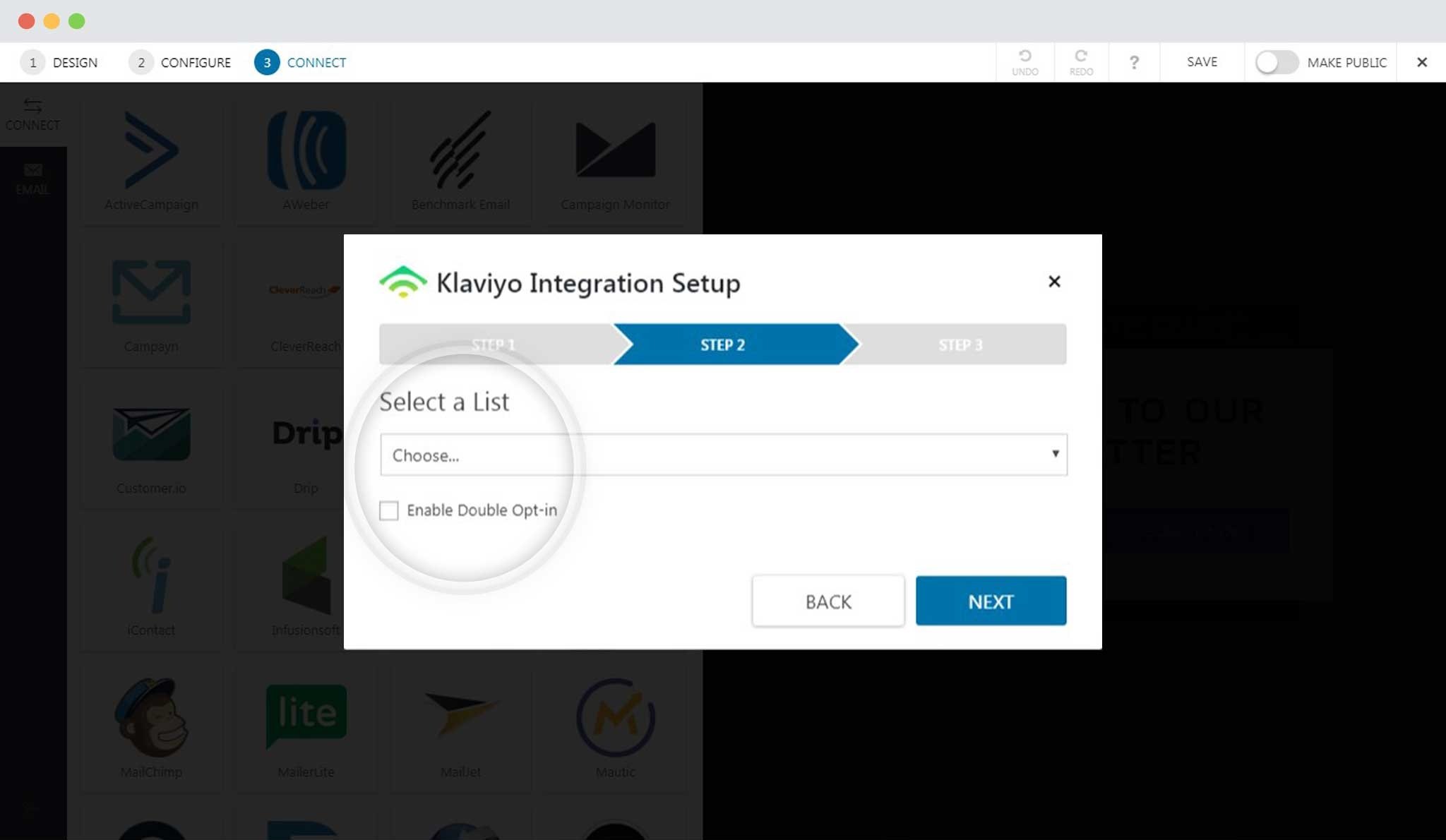 How to Integrate Convert Pro with Klaviyo? Select Klaviyo List In Convert Pro