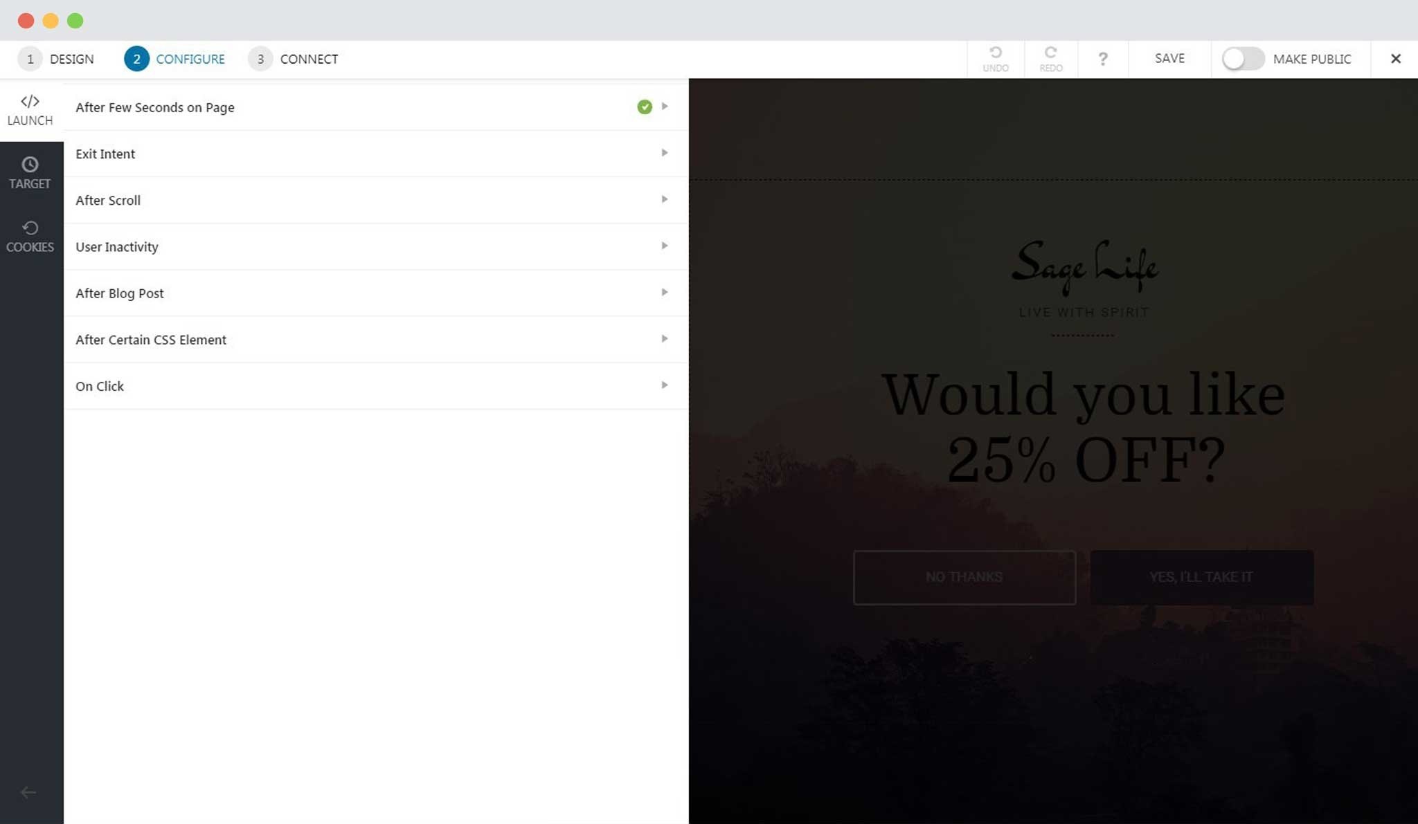 How to Create a Full screen popup in Convert Pro? Configuration Settings Of Full Screen