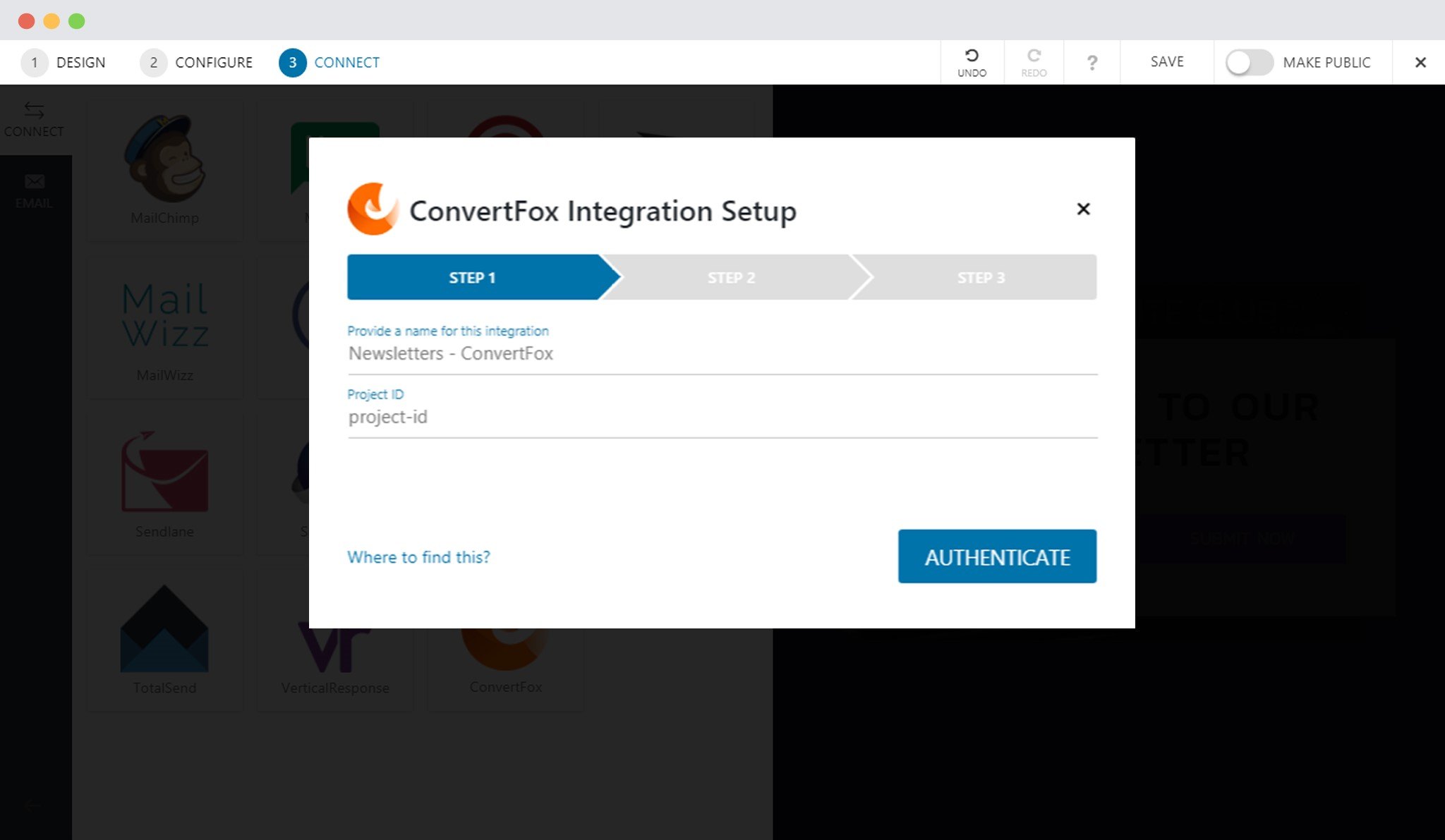How to Integrate Convert Pro with ConvertFox? Create A New ConvertFox Integration In Convert Pro