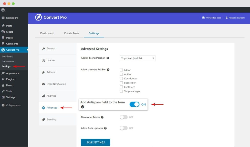 Introducing the Honeypot field in Convert Pro Honey Pot Field in Convert Pro