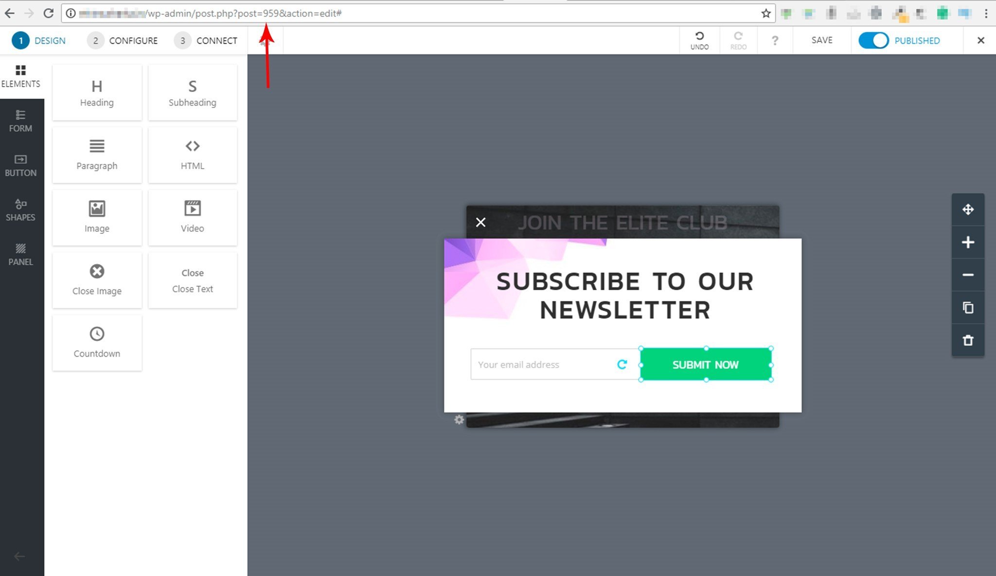 CTA ID In URL