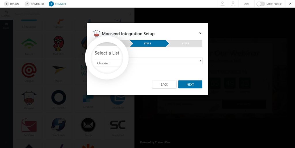 How to Integrate Convert Pro with Moosend? Moosend Integration Setup