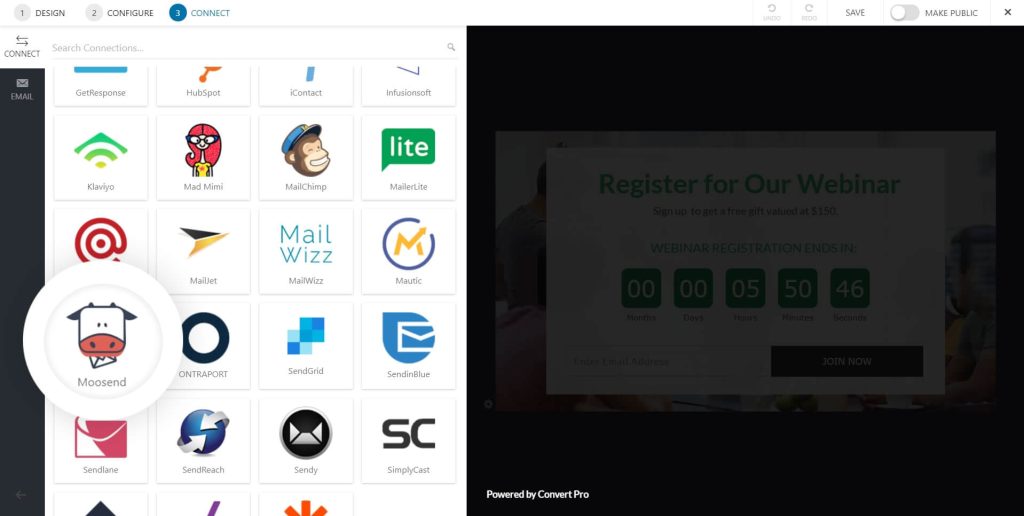 How to Integrate Convert Pro with Moosend? Moosend Connect